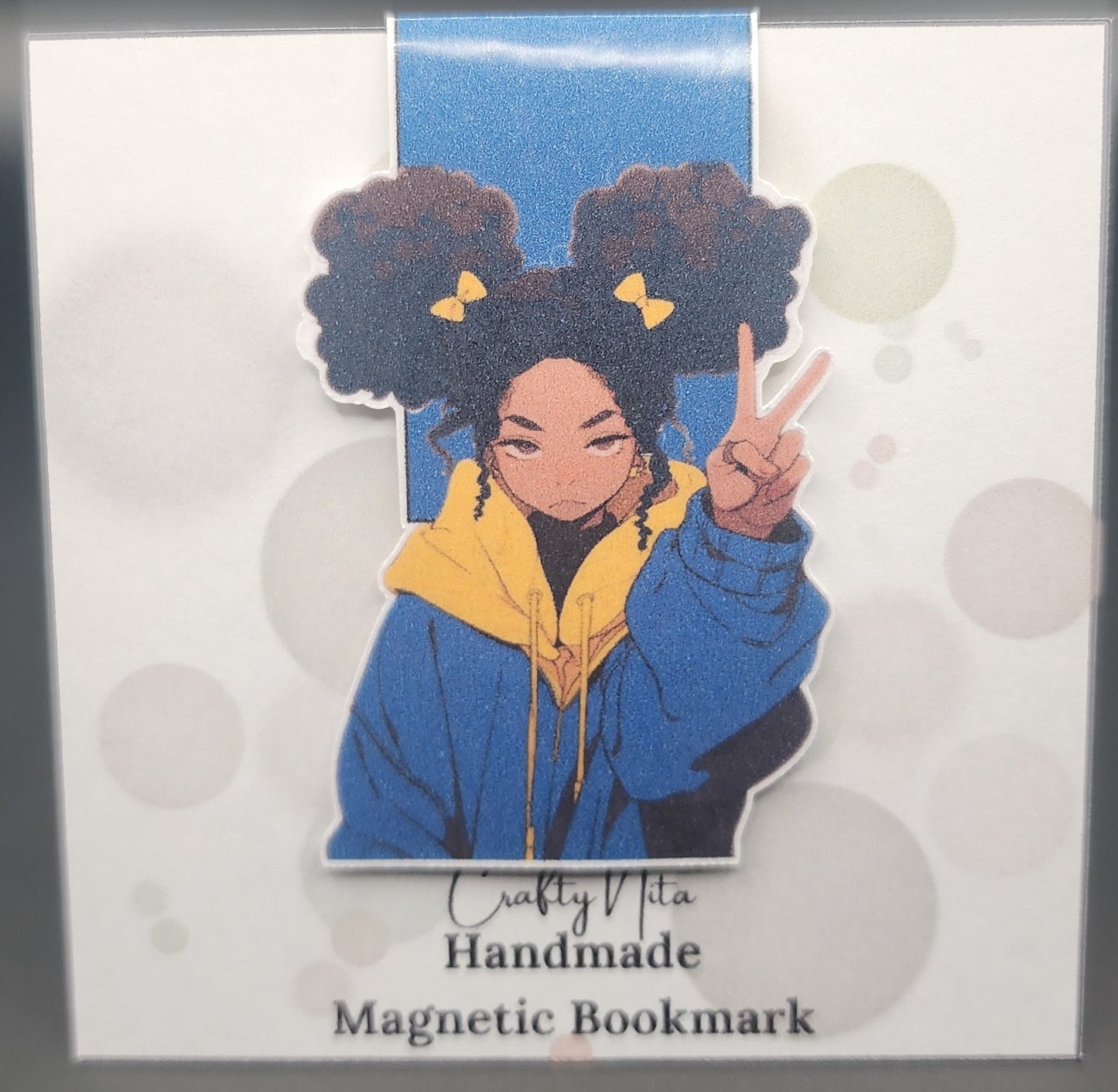 Peace Out Magnetic Bookmark