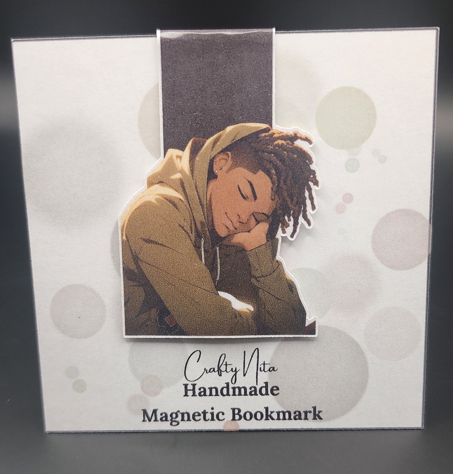 Sleeping Boy Magnetic Bookmark