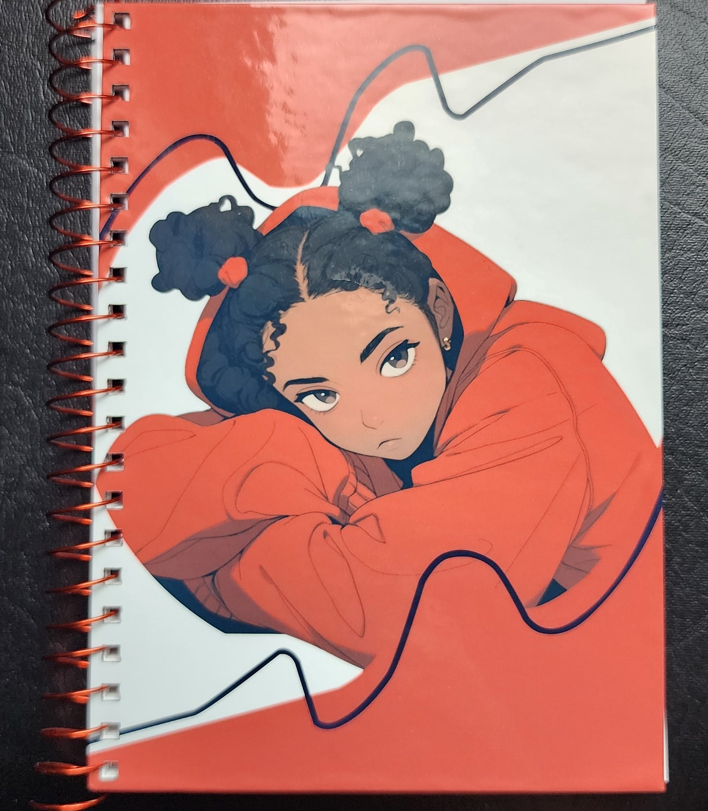 Girl In Red Notebook